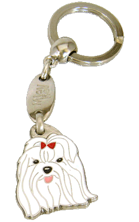 Maltês vermelho - pet ID tag, dog ID tags, pet tags, personalized pet tags MjavHov - engraved pet tags online